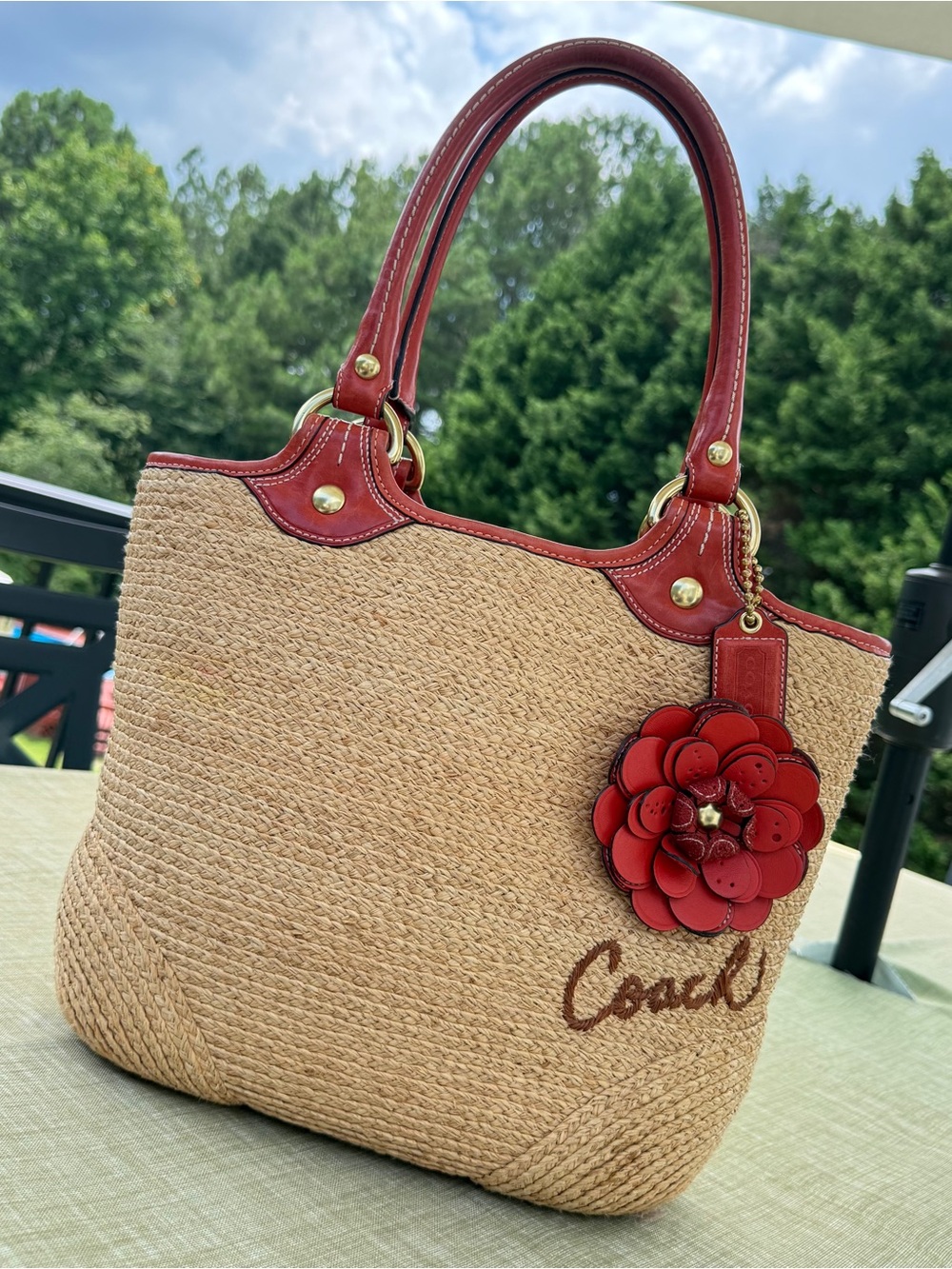 2008 Coach Bleecker Straw Tote